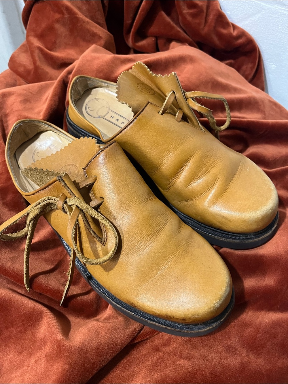 Original Haferl Alma clogs - EU 37.5 real leather, handmade in Germany